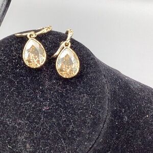 Givenchy Gold-tone Crystal Drop Earrings